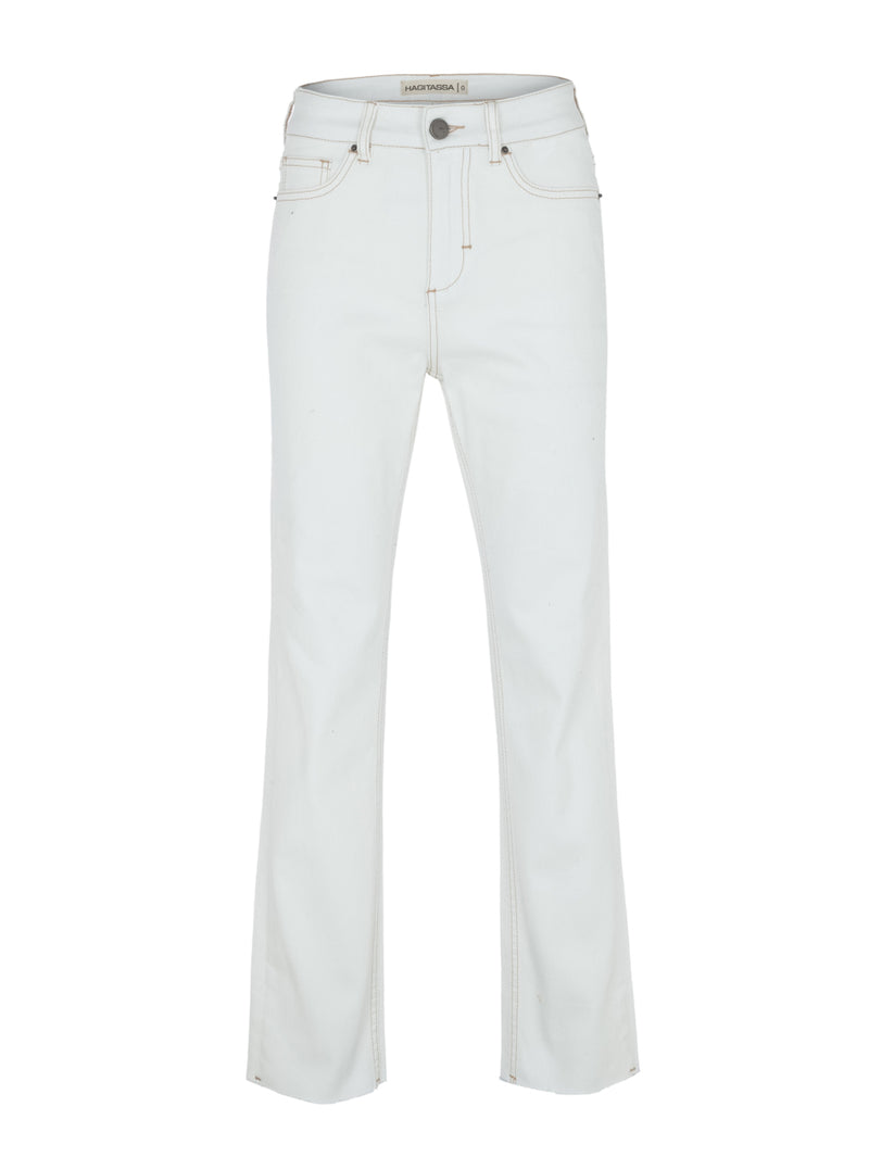 Straight White Jeans