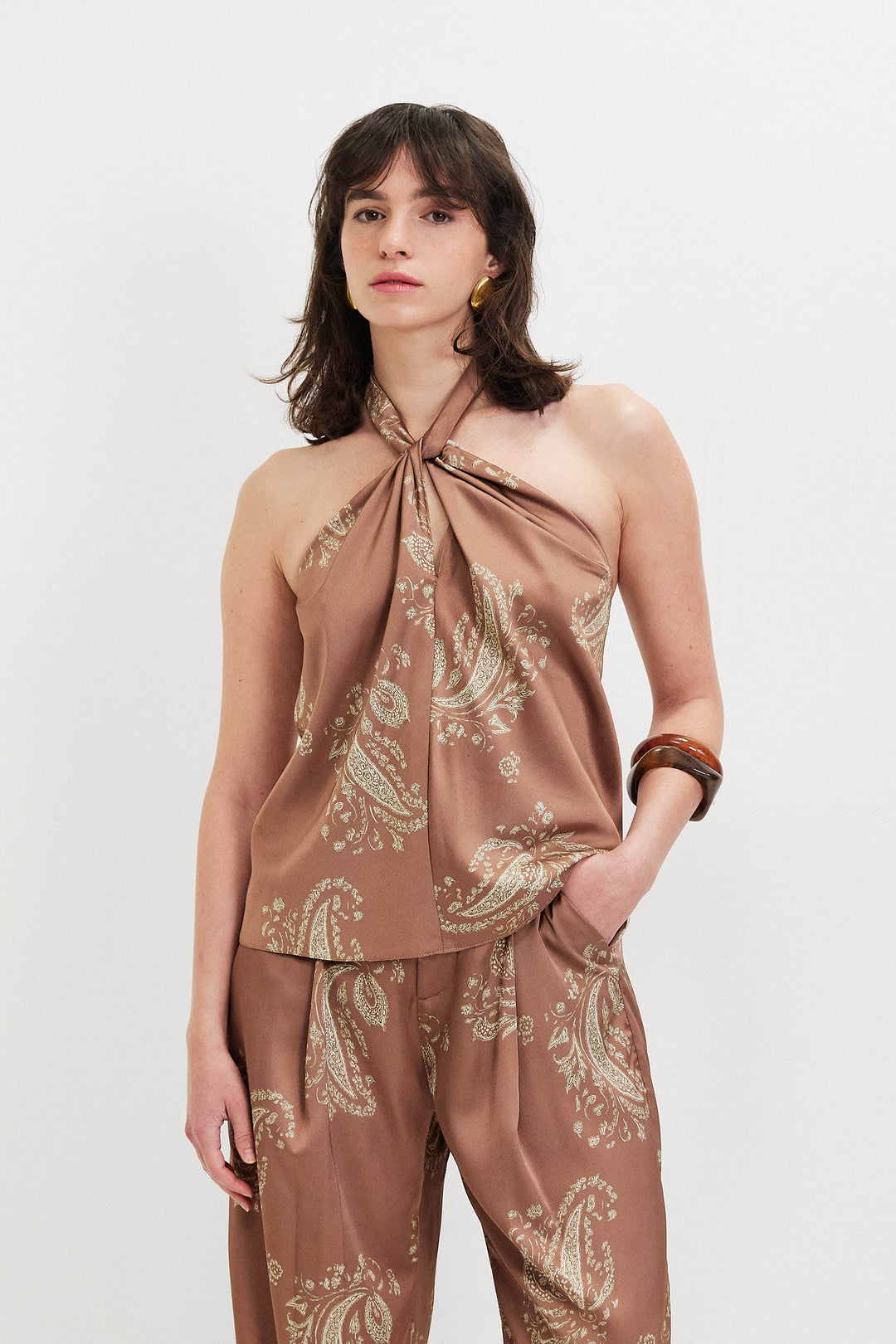 HANNAH BROWN TOP