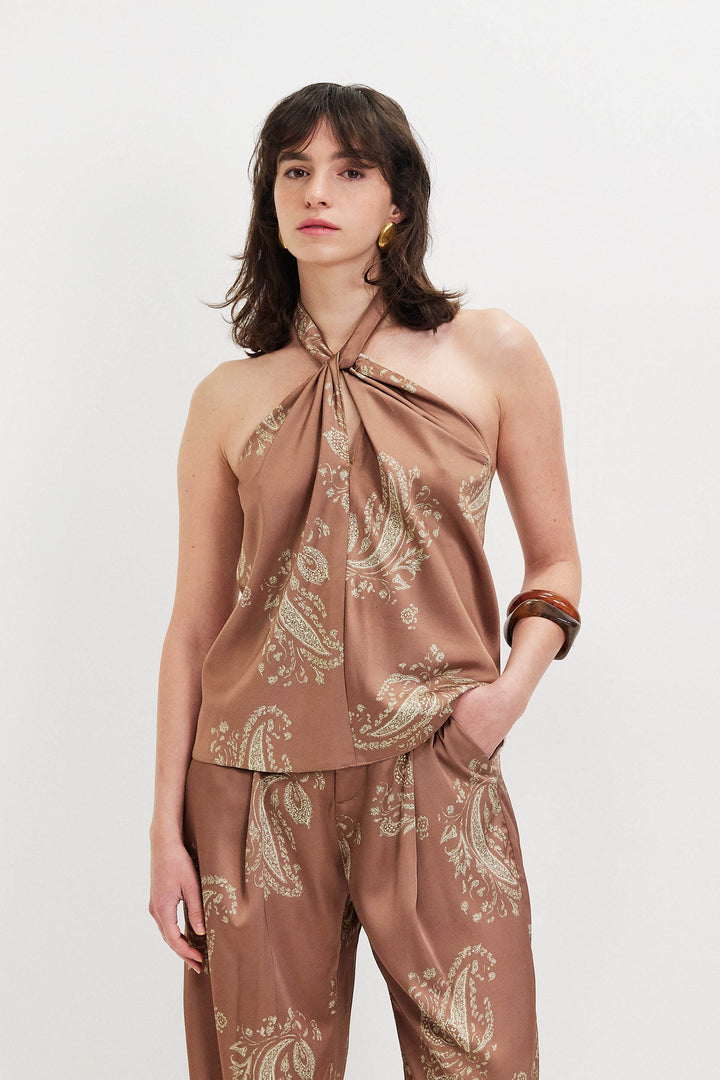 HANNAH BROWN TOP