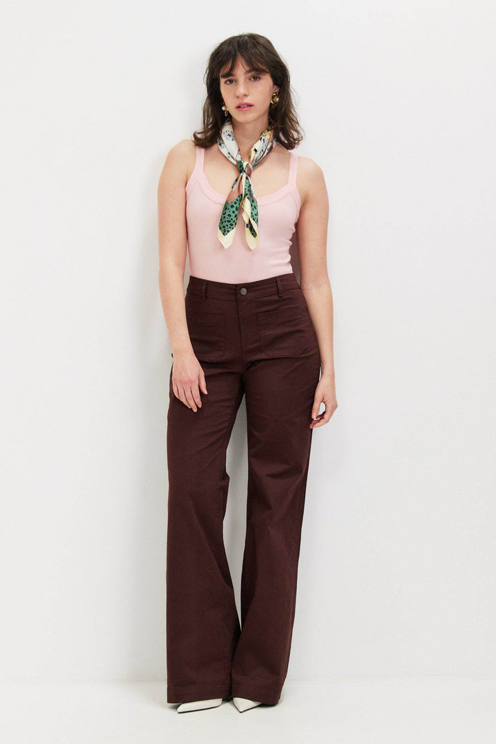 SANTANNA CHOCOLATE BROWN PANTS