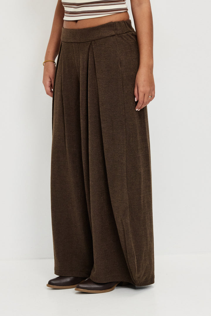 GALI BARREL CHOCOLATE BROWN PANTS