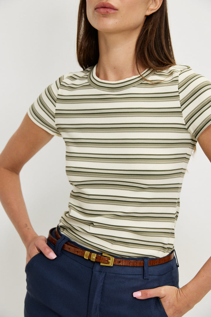 VIOLLET OLIVE GREEN SHIRT