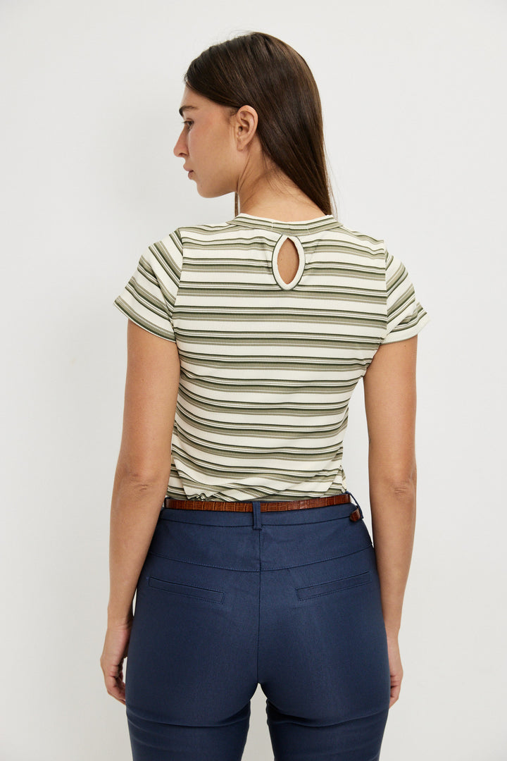 VIOLLET OLIVE GREEN SHIRT