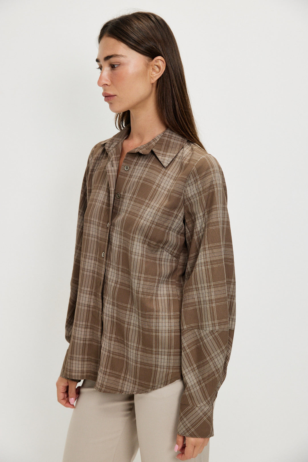 ARIEL BROWN SHIRT