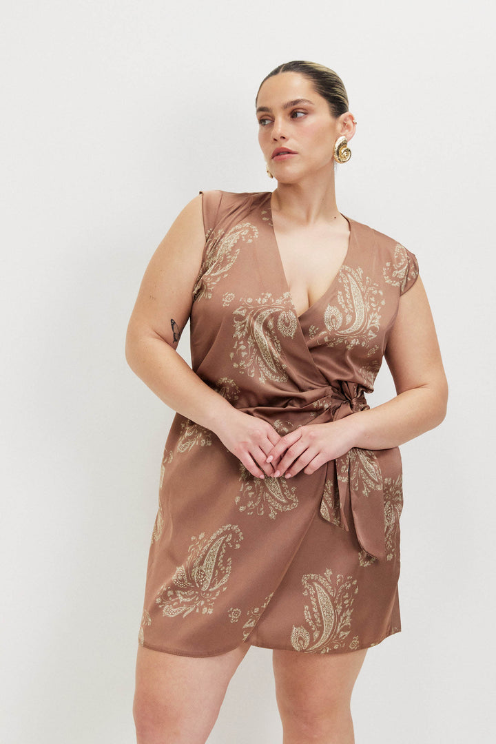 HANNAH BROWN DRESS