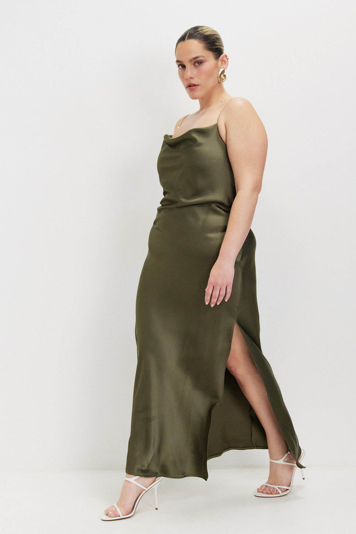 OLIVIA GREEN DRESS