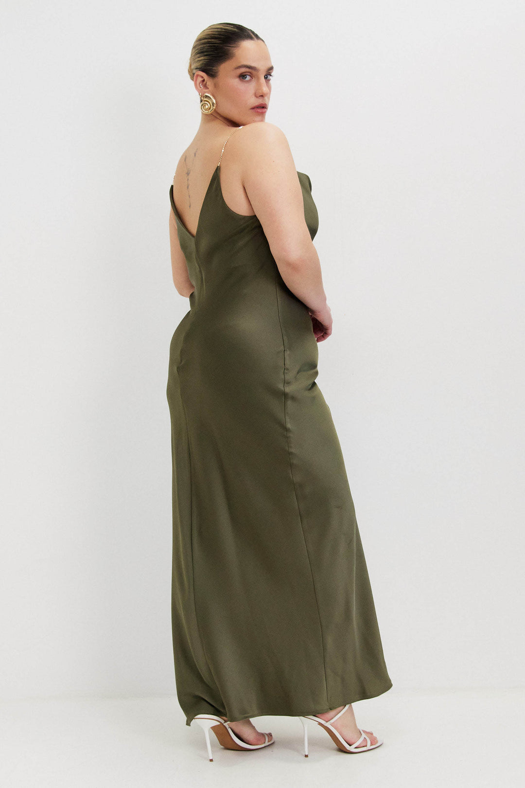 OLIVIA GREEN DRESS