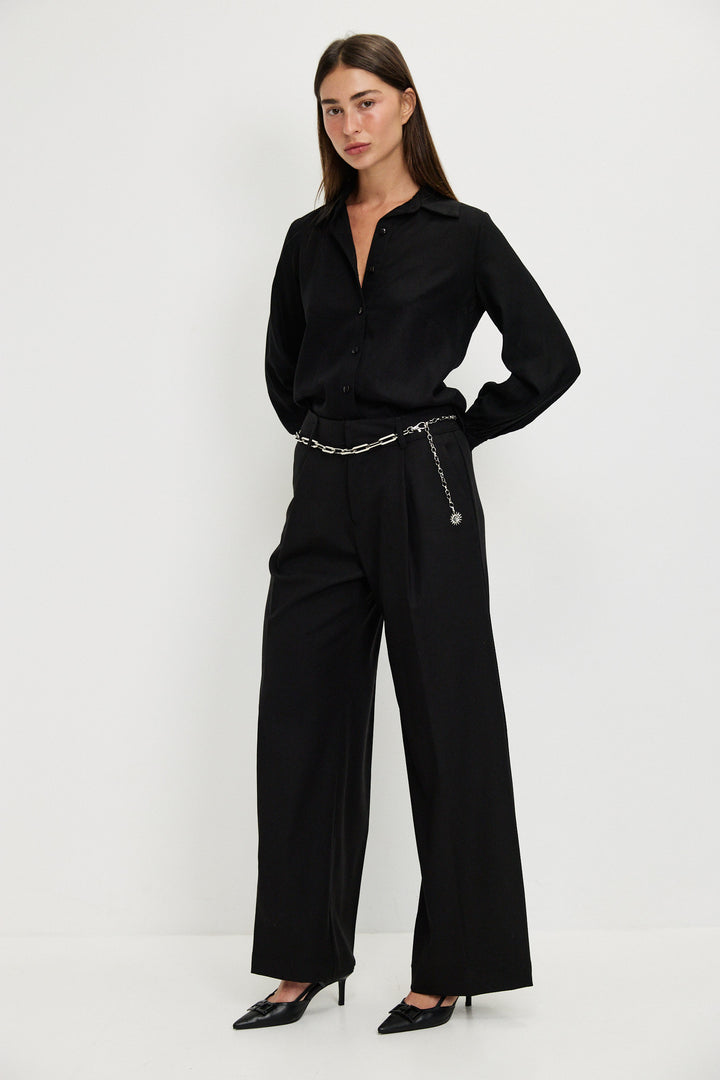 BETTE WIDE BLACK PANTS