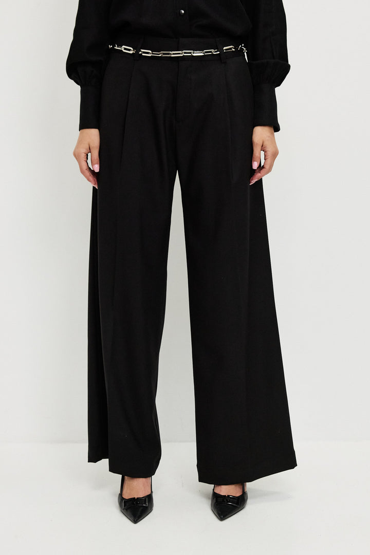 BETTE WIDE BLACK PANTS