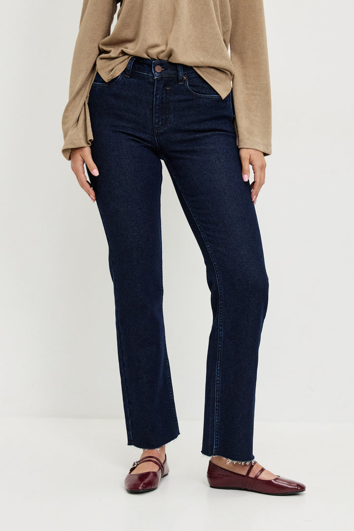 CARA STRAIGHT DARK JEANS