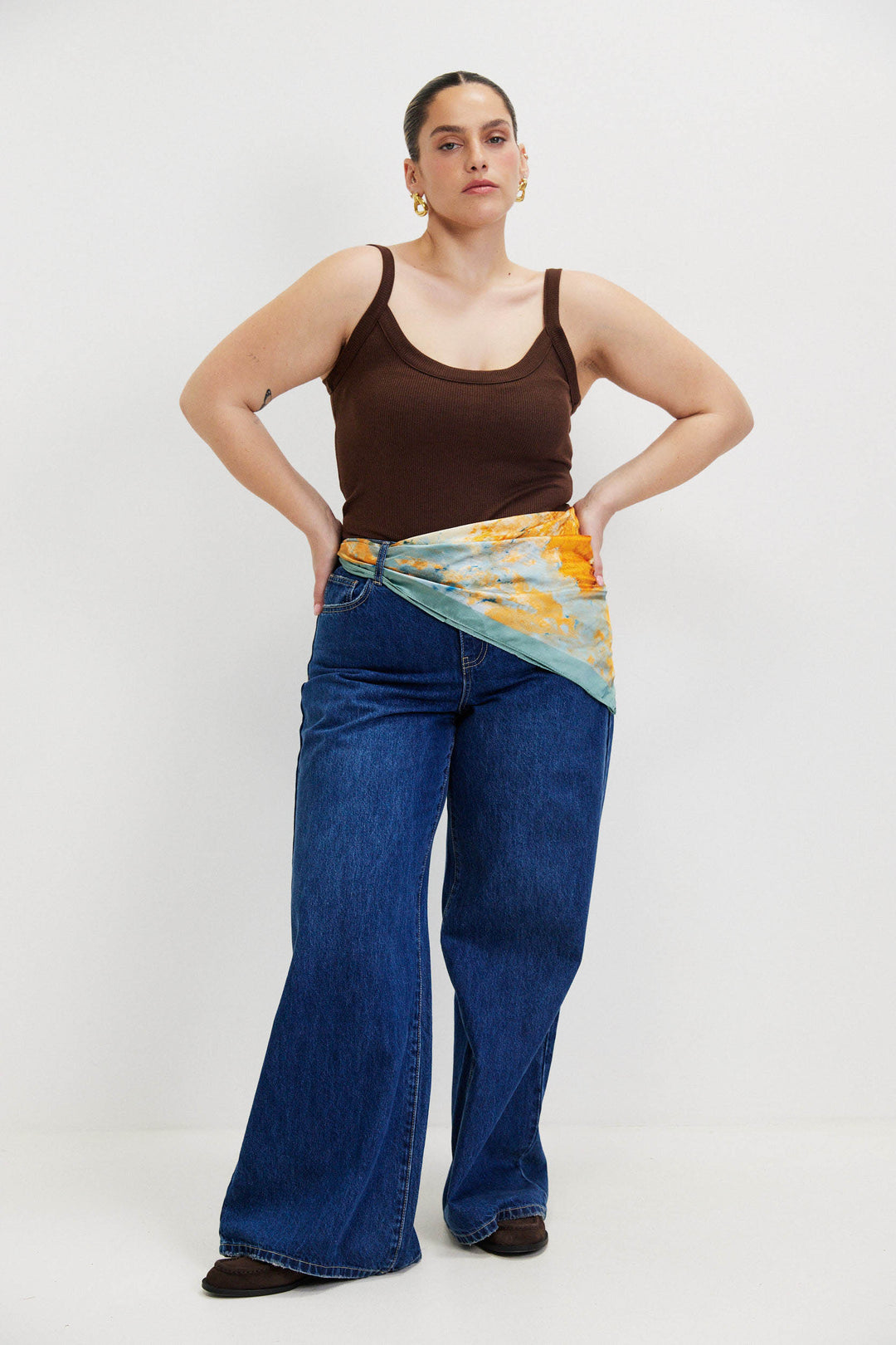 MAYA LEOTARD CHOCOLATE BROWN TOP