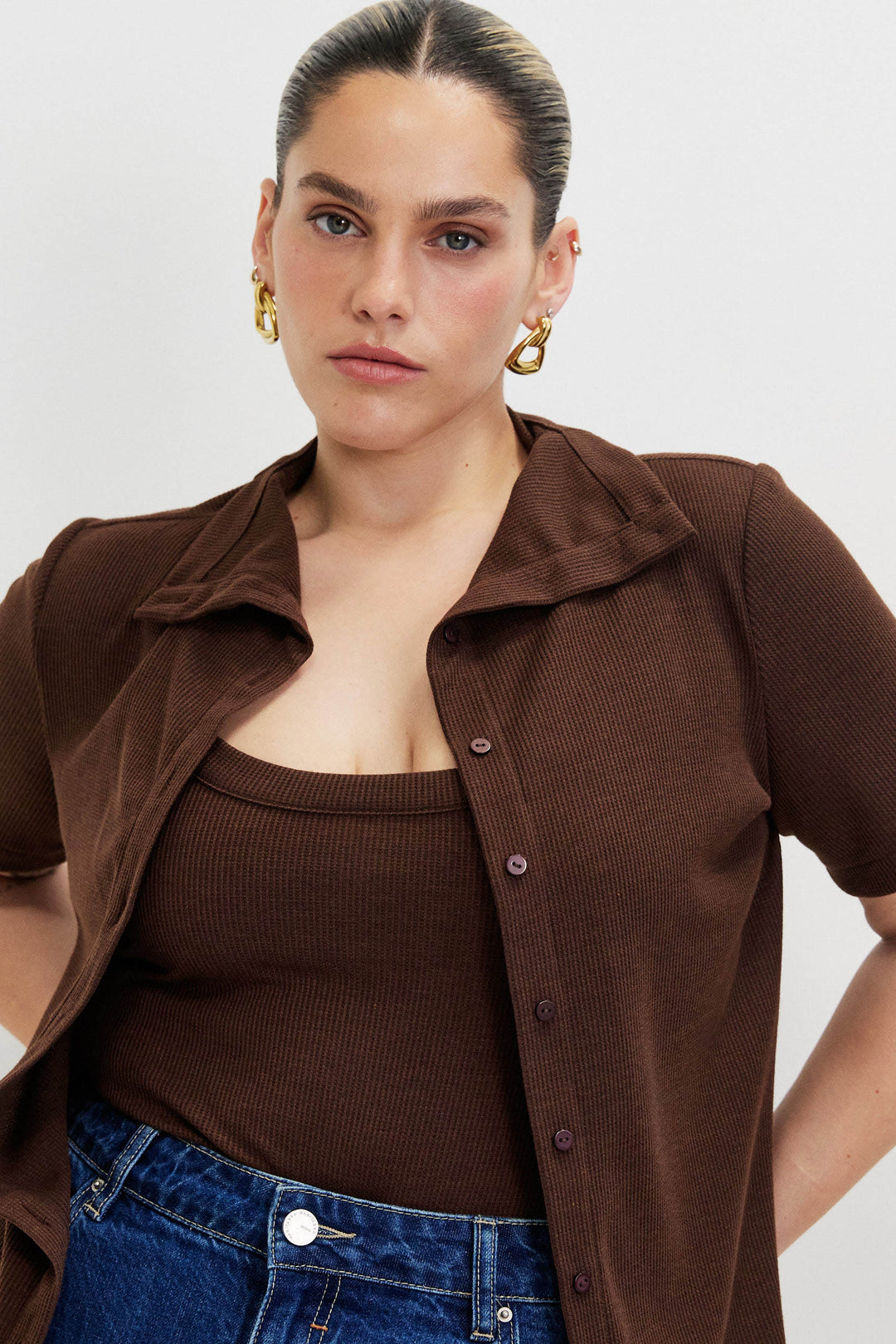 MAYA COLATE BROWN SHIRT