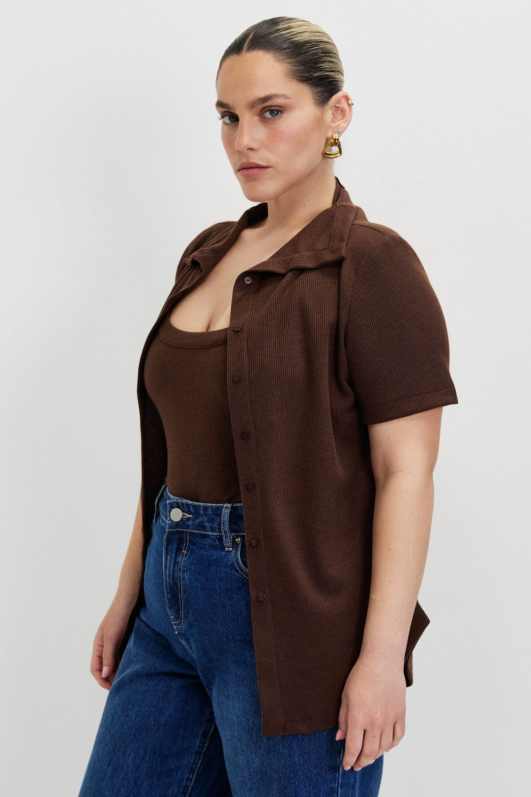 MAYA COLATE BROWN SHIRT