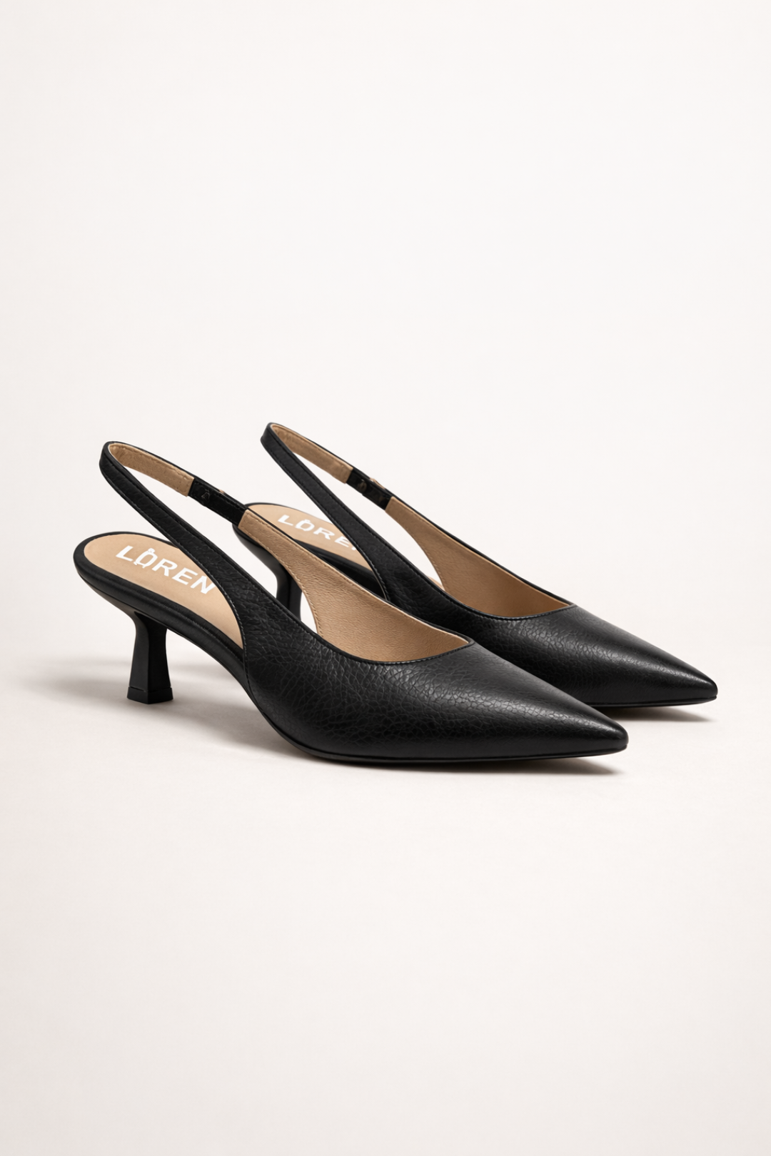 SLINGBACK BLACK HEELS