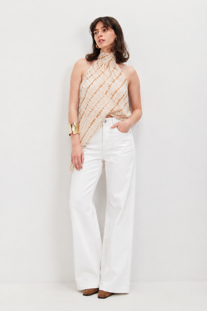 JODIE DRIL WHITE  PANTS