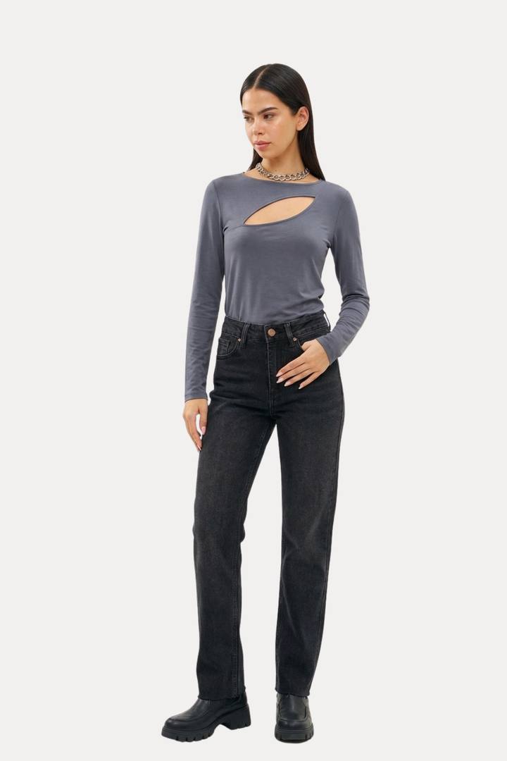 Cara Straight Black Jeans