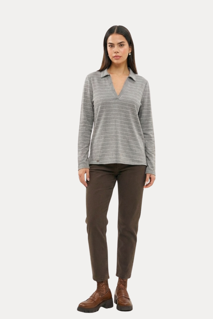 ALEXA DARK GRAY SHIRT