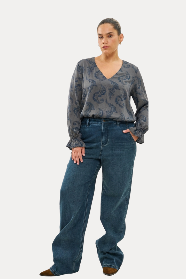 PAISLEY DARK GRAY SHIRT