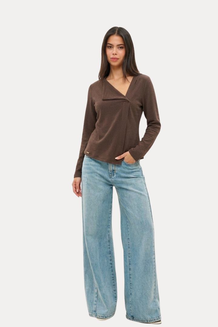 DENISE CHOCOLATE BROWN KNIT