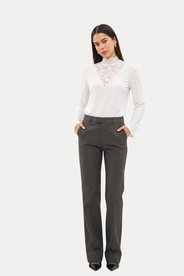 SOLY BROWN DOT CLASSIC PANTS