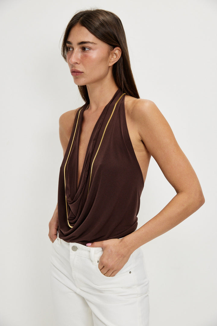 RONNY CHOCOLATE BROWN COLLAR