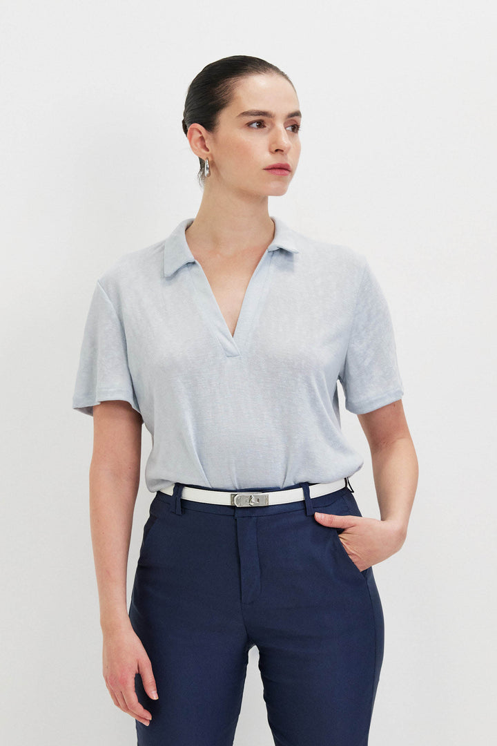 POLINA LIGHT BLUE SHIRT