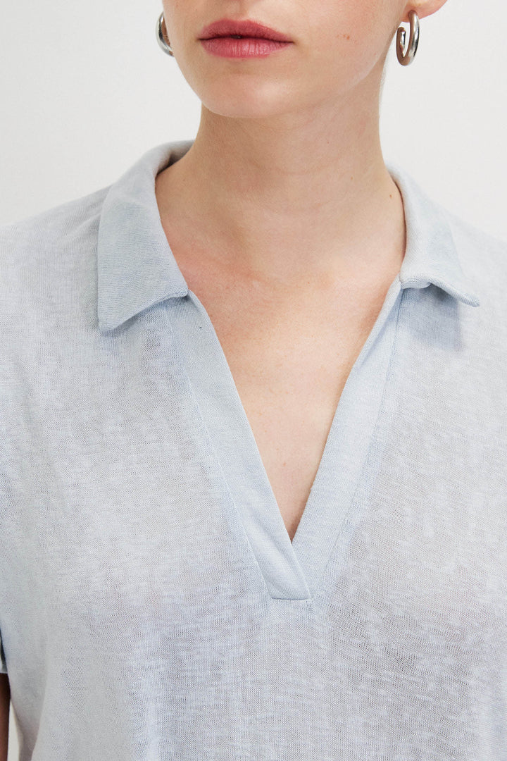 POLINA LIGHT BLUE SHIRT
