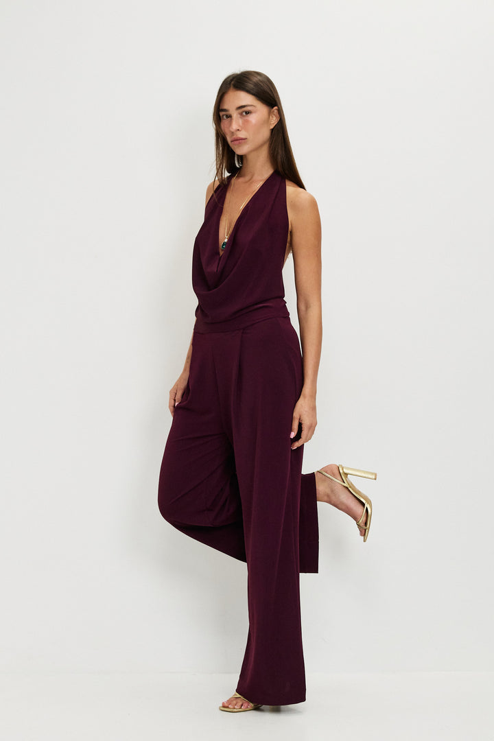 BILLIE EGGPLANT OVERALL