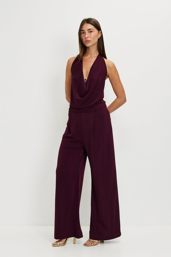 BILLIE EGGPLANT OVERALL