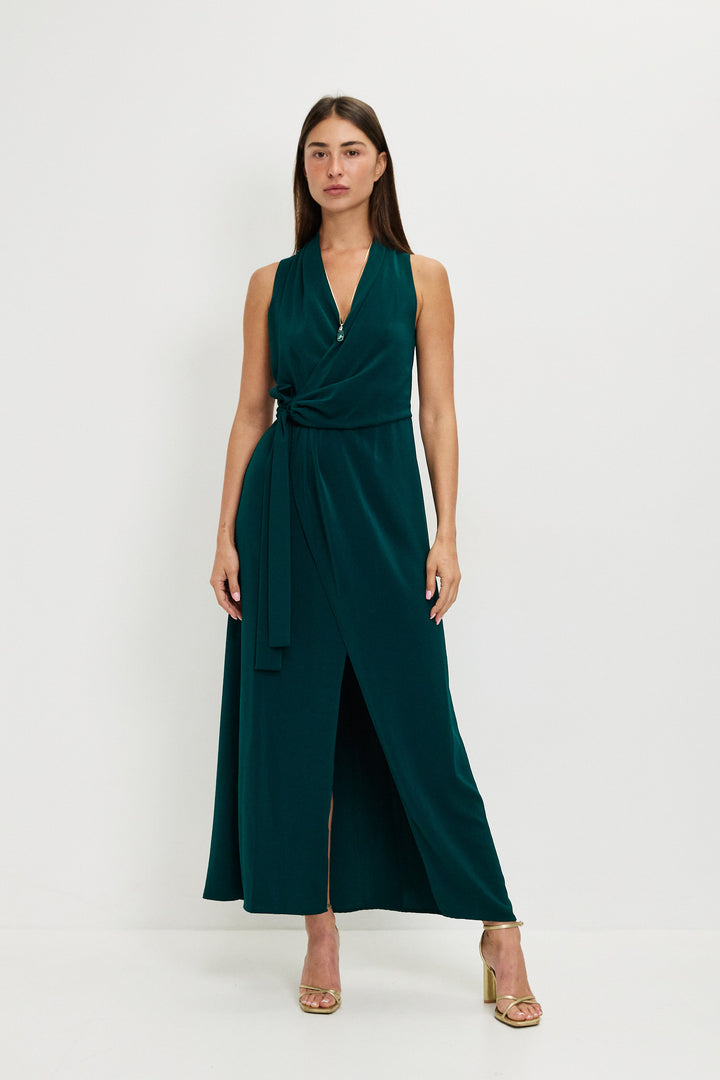 MEGHAN BOTTLE GREEN DRESS