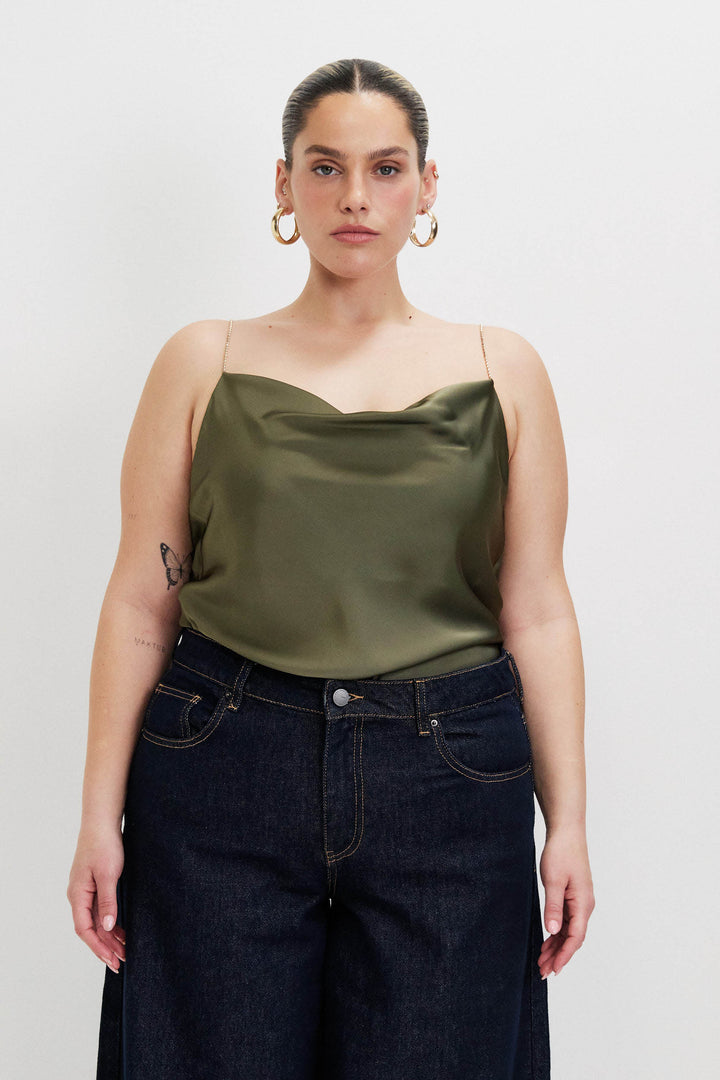 OLIVIA GREEN TOP