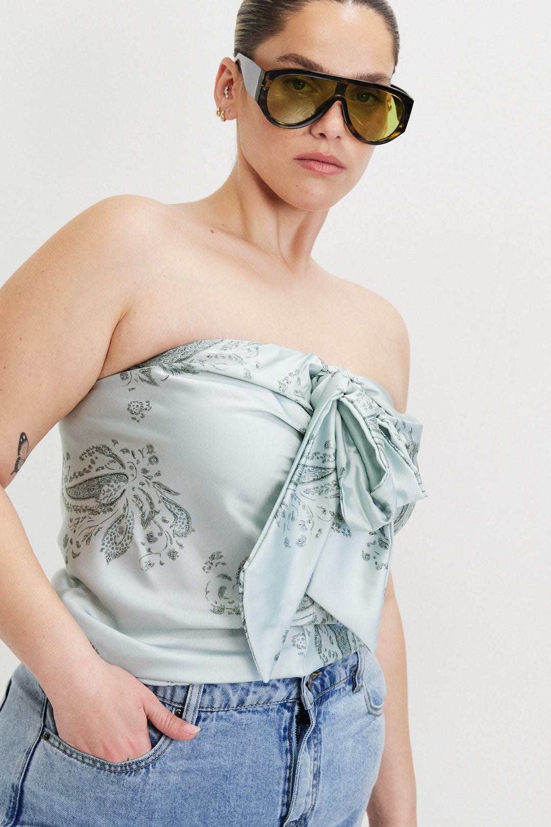 HANNAH LIGHT BLUE TOP
