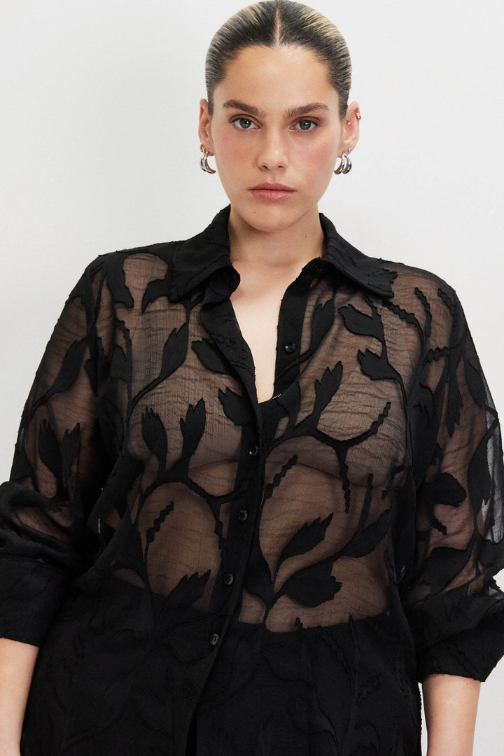 AGAM  BLACK SHIRT