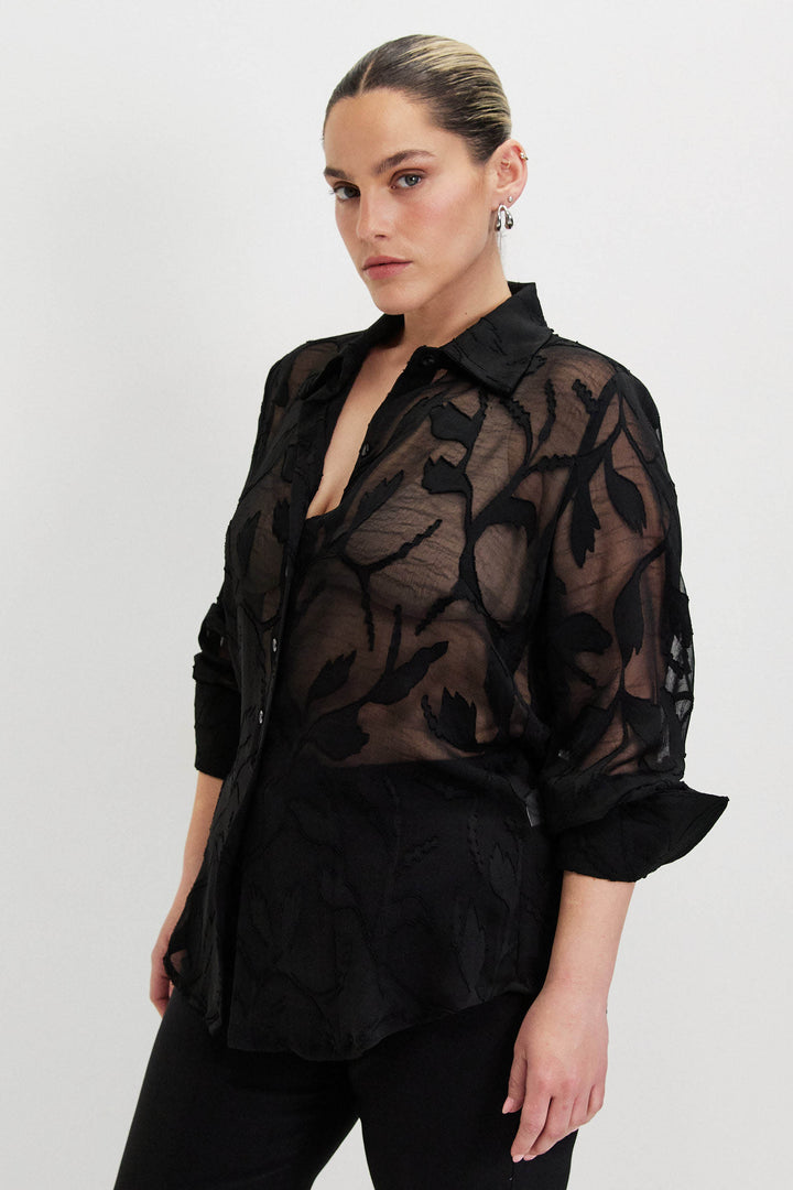 AGAM  BLACK SHIRT