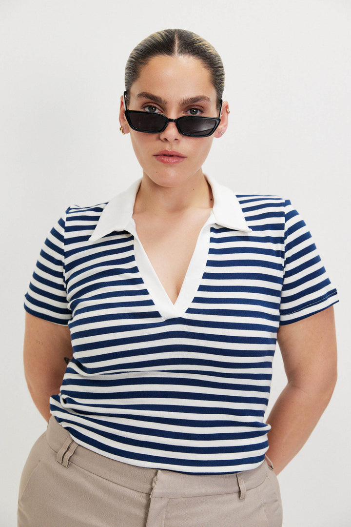 AMANDA BLUE SHIRT