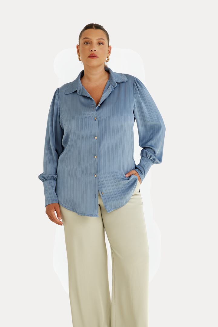 MANDY BLUE DENIM SHIRT