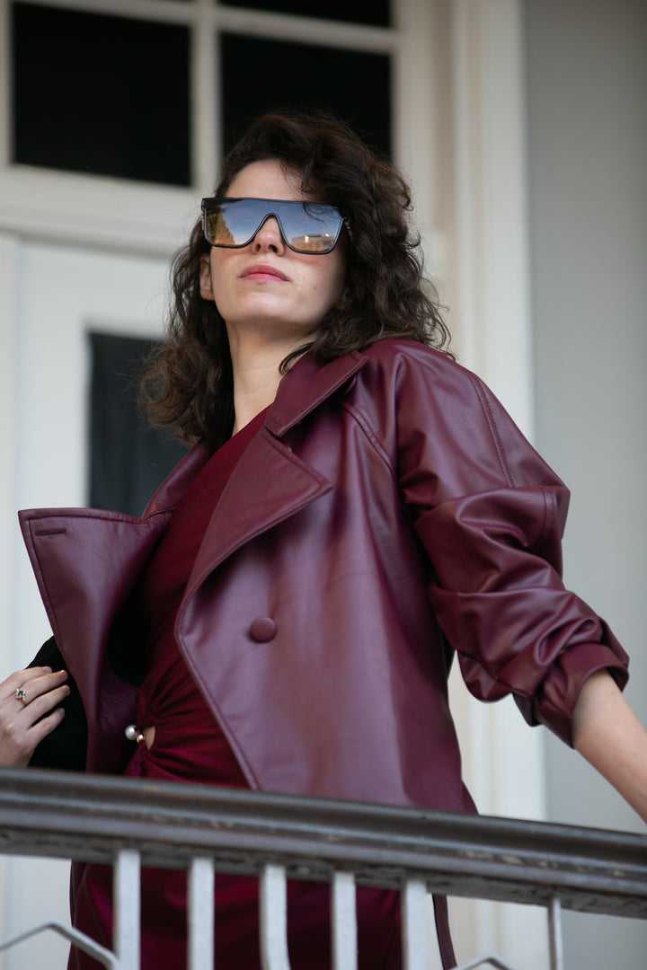 VIVIENNA BURGUNDY JACKET