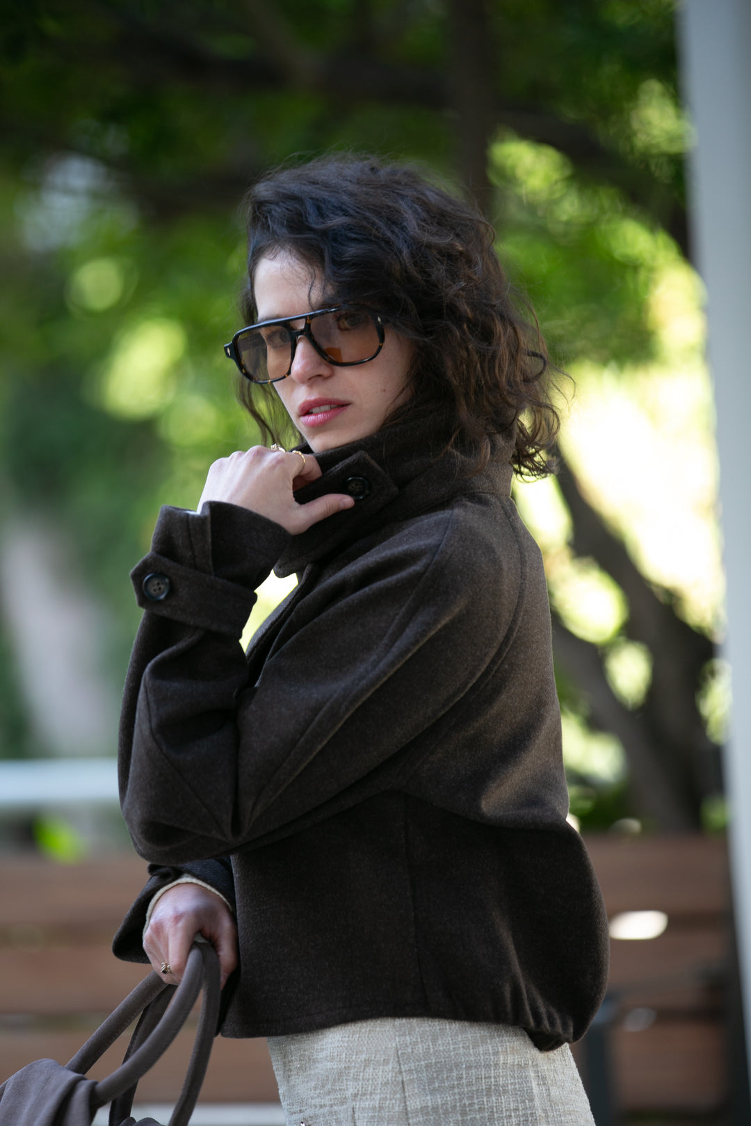 SHELLY CHOCOLATE BROWN COAT