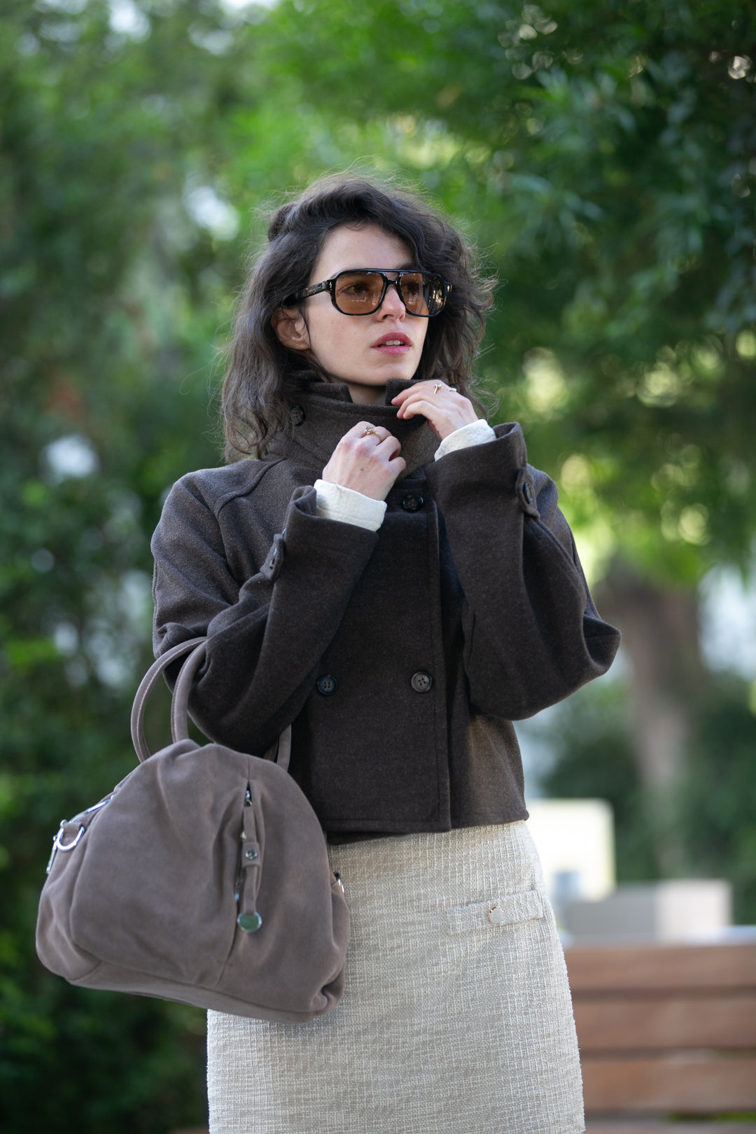 SHELLY CHOCOLATE BROWN COAT