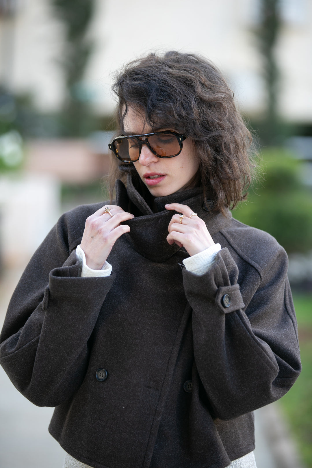 SHELLY CHOCOLATE BROWN COAT