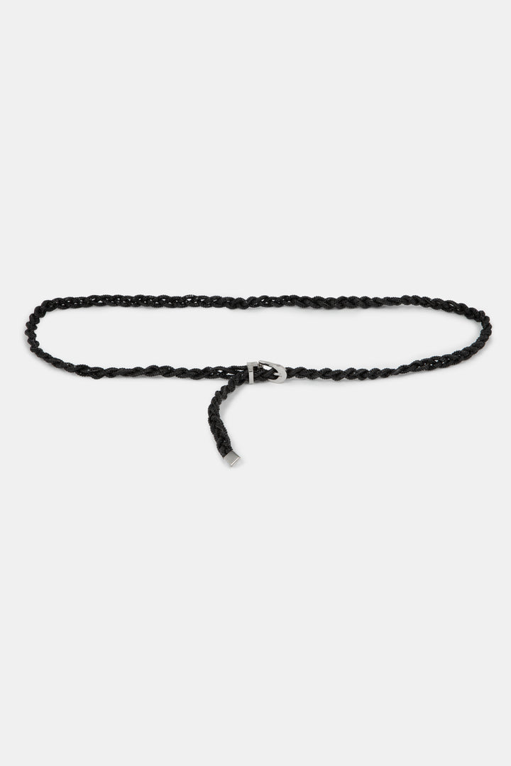 BRAIDED ROPE BLACK BELT