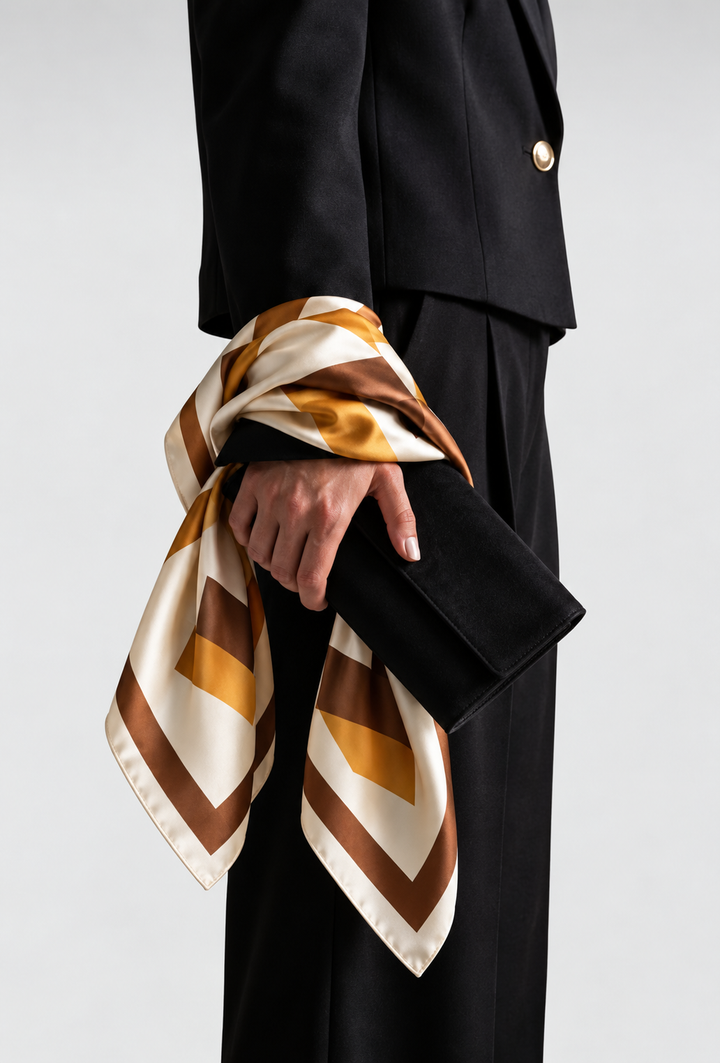 GEO SATIN SCARF