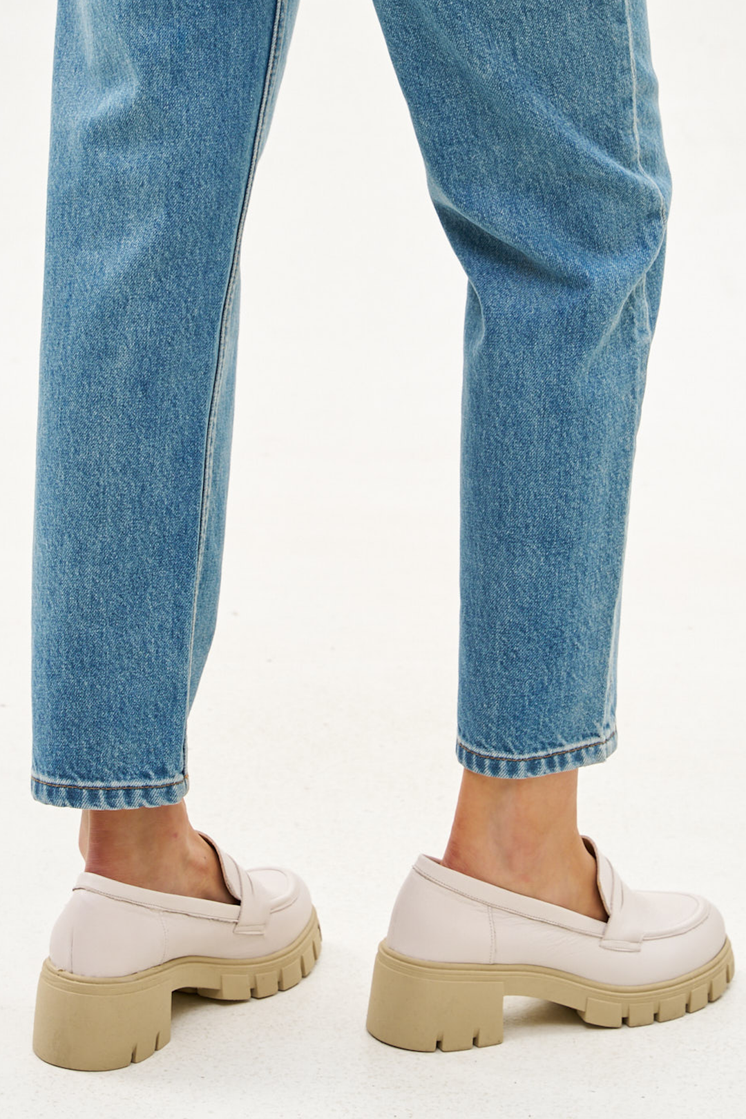 OXFORD CREAM LEATHER SHOES