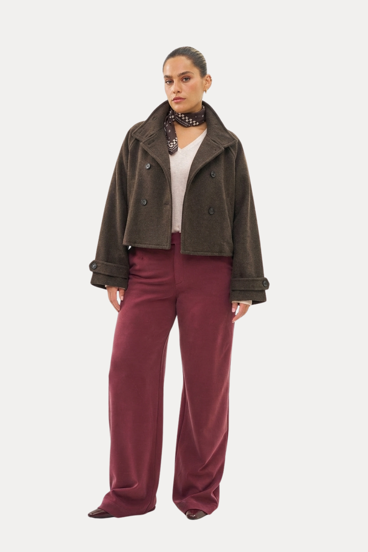 SHELLY CHOCOLATE BROWN COAT