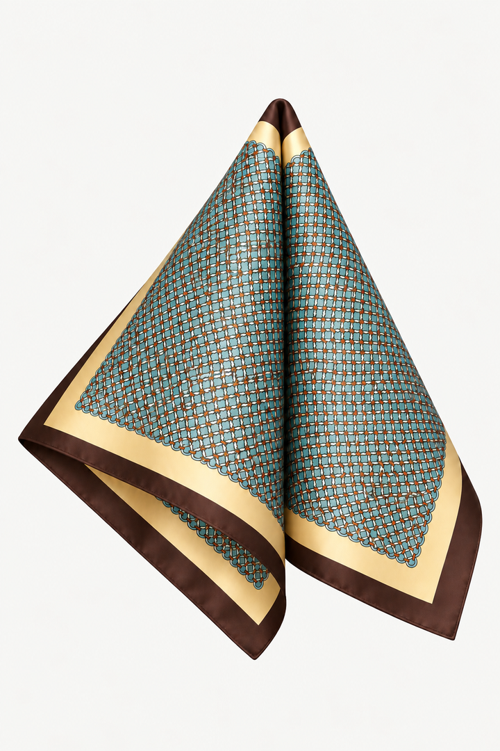 TURQUOISE WEAVE SCARF