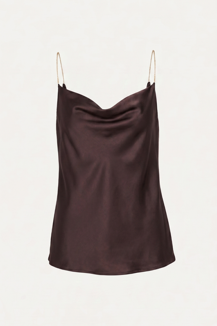 OLIVIA CHOCOLATE BROWN  TOP