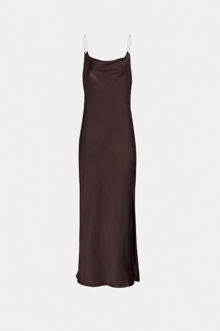 OLIVIA CHOCOLATE BROWN DRESS