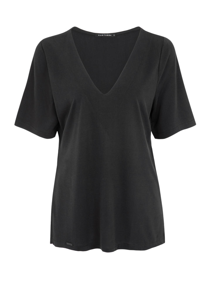 WANDA BLACK V-SHIRT