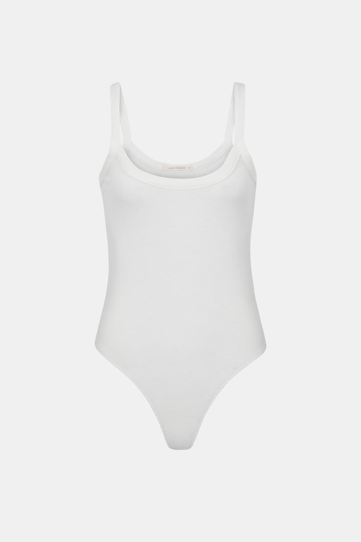 MAYA LEOTARD WHITE TOP