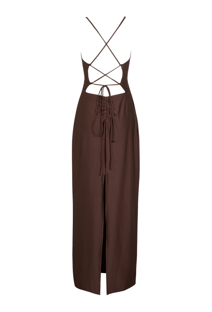 CORI CHOCOLATE BROWN DRESS